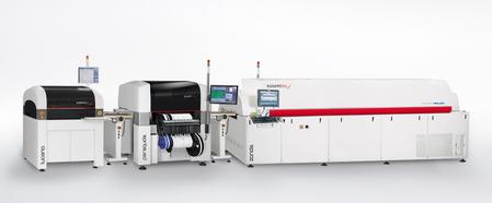 Modular mid-/high-volume production line